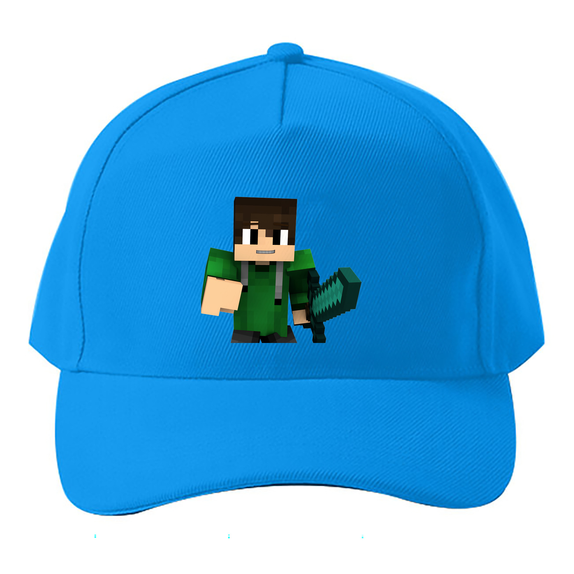 （画像用） マインクラフト ブロックの世界 Minecraft MC Block world ベースボールキャップ 綿100％ 男女兼用 帽子 スポーツ
